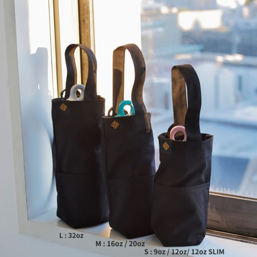RevoMax Official GIFT BAG/BOTTLE BAG (Black, M (for 16oz/ 20oz))