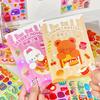 20 Pcs Cute Food Sticker Collection, Shiny Cartoon Decals for DIY Cards, Kawaii Journaling Supplies