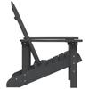 Vidaxl Adirondack Garden Chair, Hdpe, Anthracite