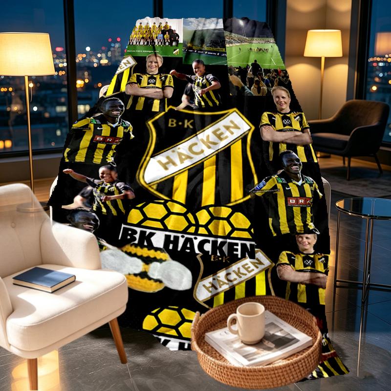 BK Hacken Print Blanket - Soft & Comfortable, for Bedroom, Travel, Sofa, Home Decoration - Birthday Christmas Gift for Friend