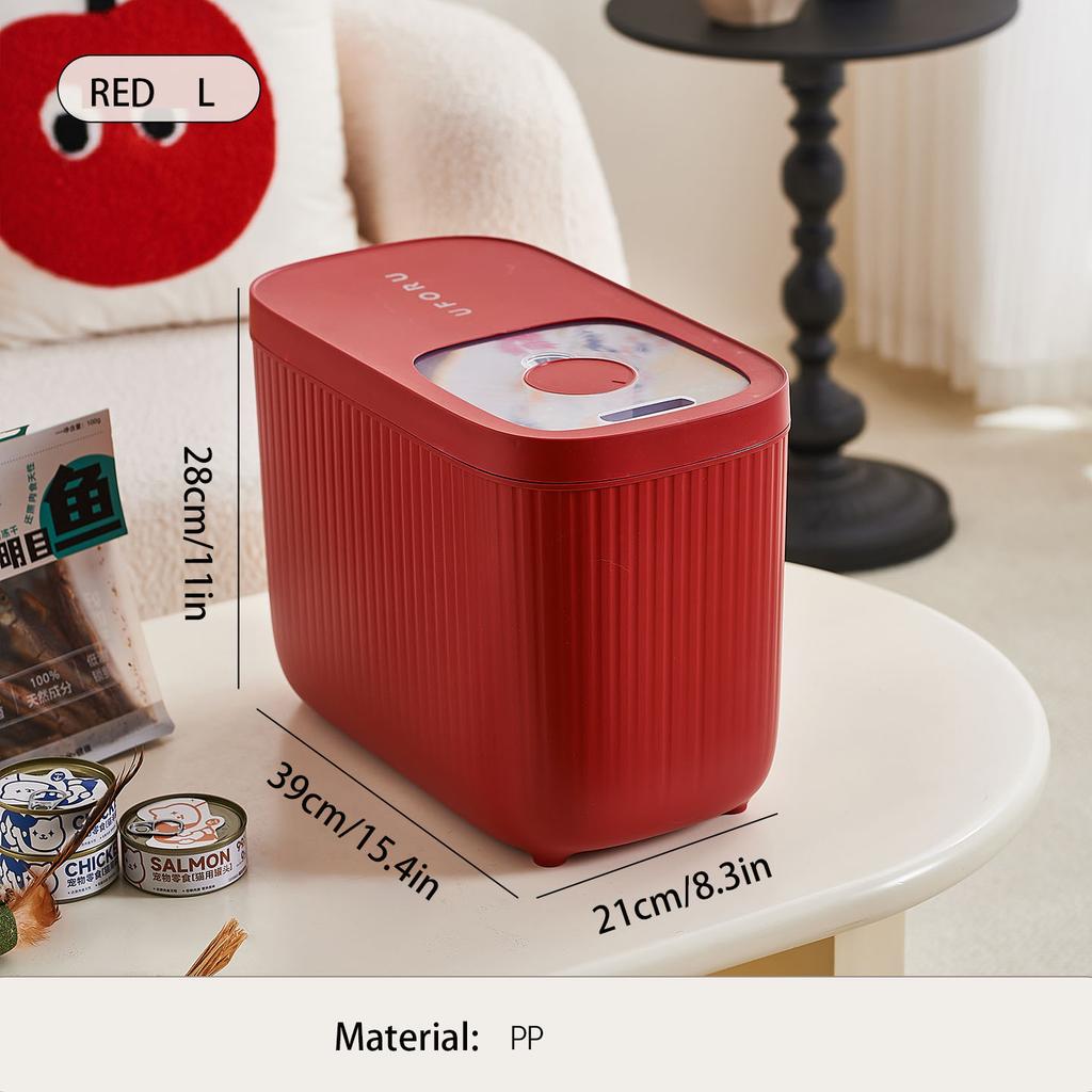 Dog Food Storage Container, Multi-purpose Organiser, Large-capacity Dog Treat Organiser, Convenient Push-Pull Design