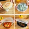 Colorful Disposable Food Cover Saran Wrap Bowel Cover Food Grade Fresh-keeping Plastic Bag Kitchen Refrigerator Accessories
