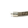 Used GG Supreme Bracelet 9539 797156 JAAGE 8163 7986 17 Double G Ebony Cord Ag925 Sterling Silver Logo Beige Unisex