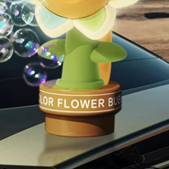 Slunečnicový bublifuk s dálkovým ovládáním Barevné osvětlení Snadná instalace Zábavný houpavý taneční bublifuk Automatický bublifuk