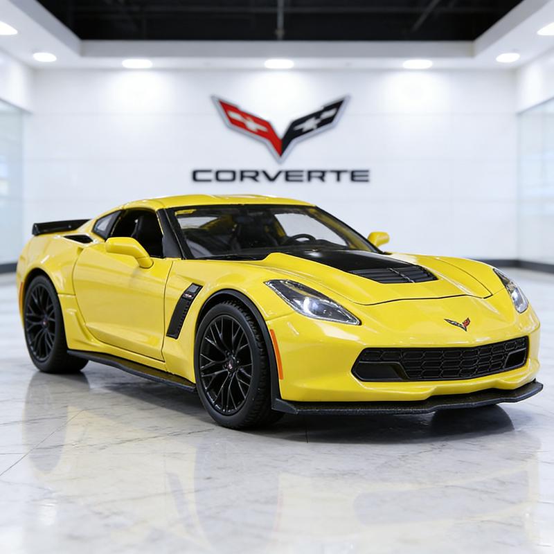 

Maisto 1:24 Corvette Z06 2015 Alloy Car Diecasts & Toy Vehicles Car Model Miniature Scale Model Car For Children