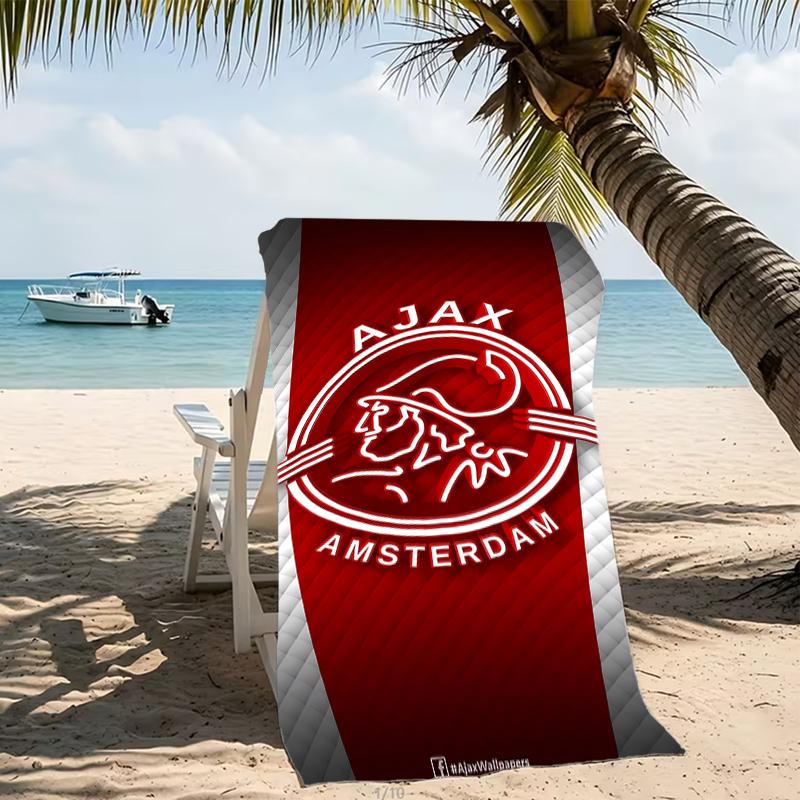 Beach Towel with AFC Ajax Pattern - soft,absorbent,machine washable Lightweight&Modern,swimming,Travel Essentials