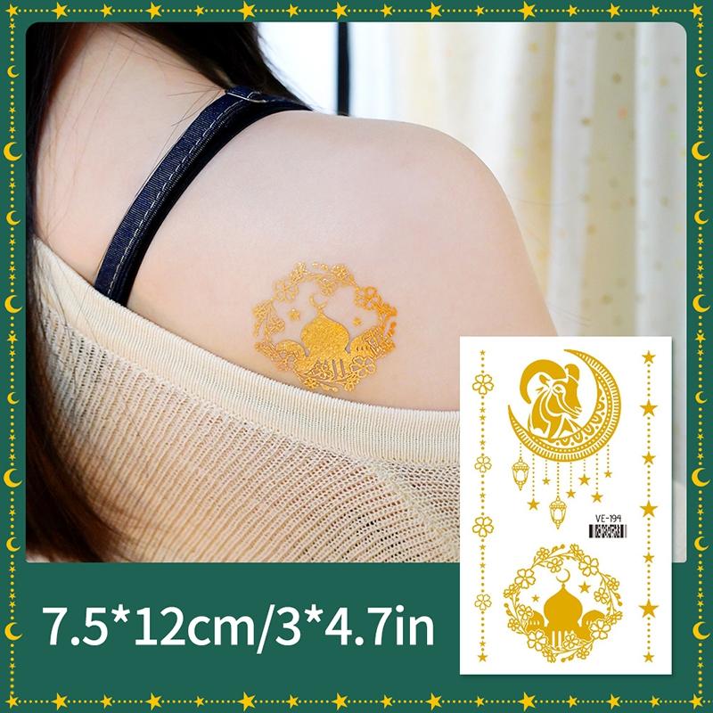 Ramadan Decorations  Ramadan Stickers Temporary Tattoo Sticker Muslim Party Supplies Ramadan Mubarak Accessories
