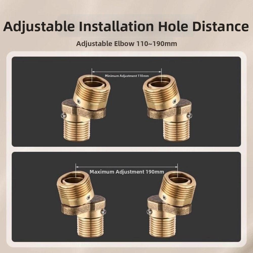 Copper Eccentric Screw Corner Universal Wall Mounted Adapter Home Installation