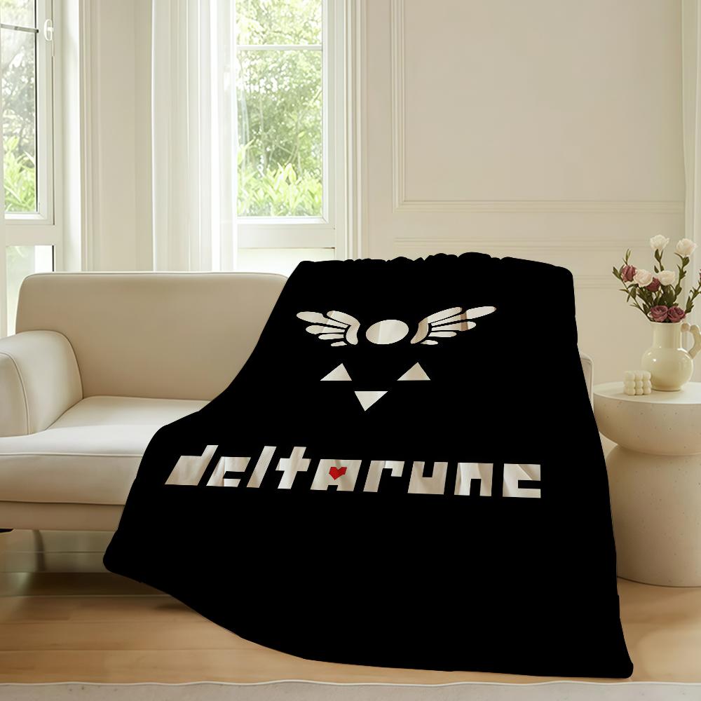

Adventure games Deltarune Blanket For Sofa Office Bed Plane Travel Sleep Read Relax Camping Soft And Warm 75x90cm