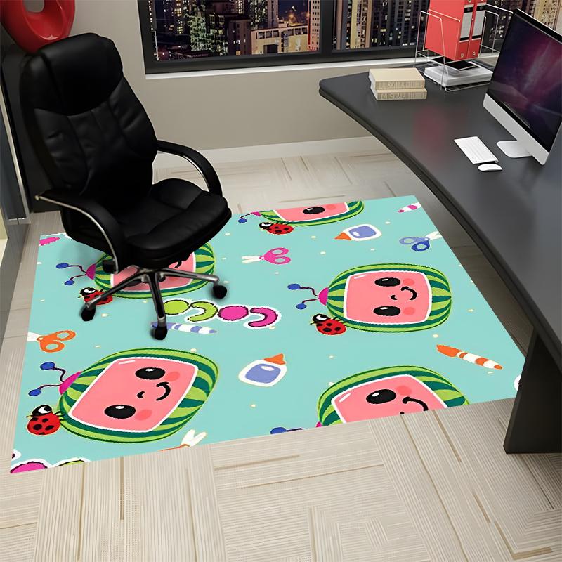 Cocomelon Printed Carpet, Rug for Office Chair Living Room Bedroom Kitchen Room Decor Gifts.