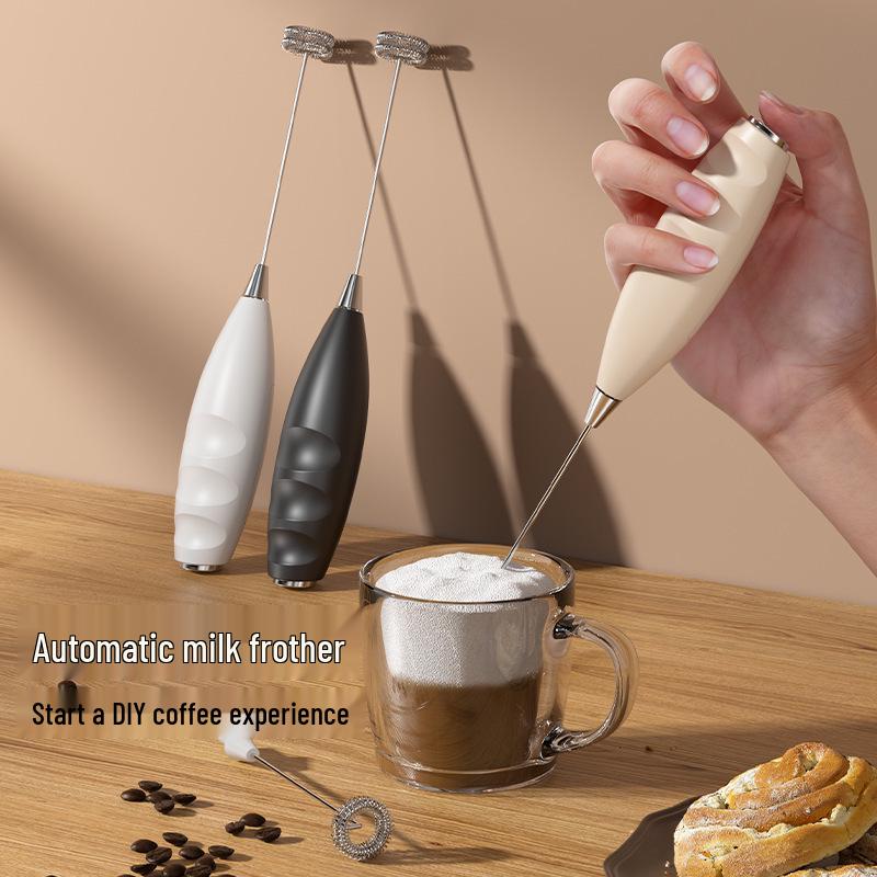 Kabelloser elektrischer Hand-Milchaufschäumer und Rührbesen