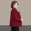 Western Style Women Winter Casual Short Coat Plus Size Velvet Padded Jacket Loose Fit for Middle Aged and Elderly Mother
