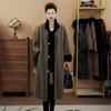 Luxury Faux Mink Fur Coat for Plus Size Women Winter Fashion Mom Outerwear Stand Collar Loose Fit Elegant Jacket