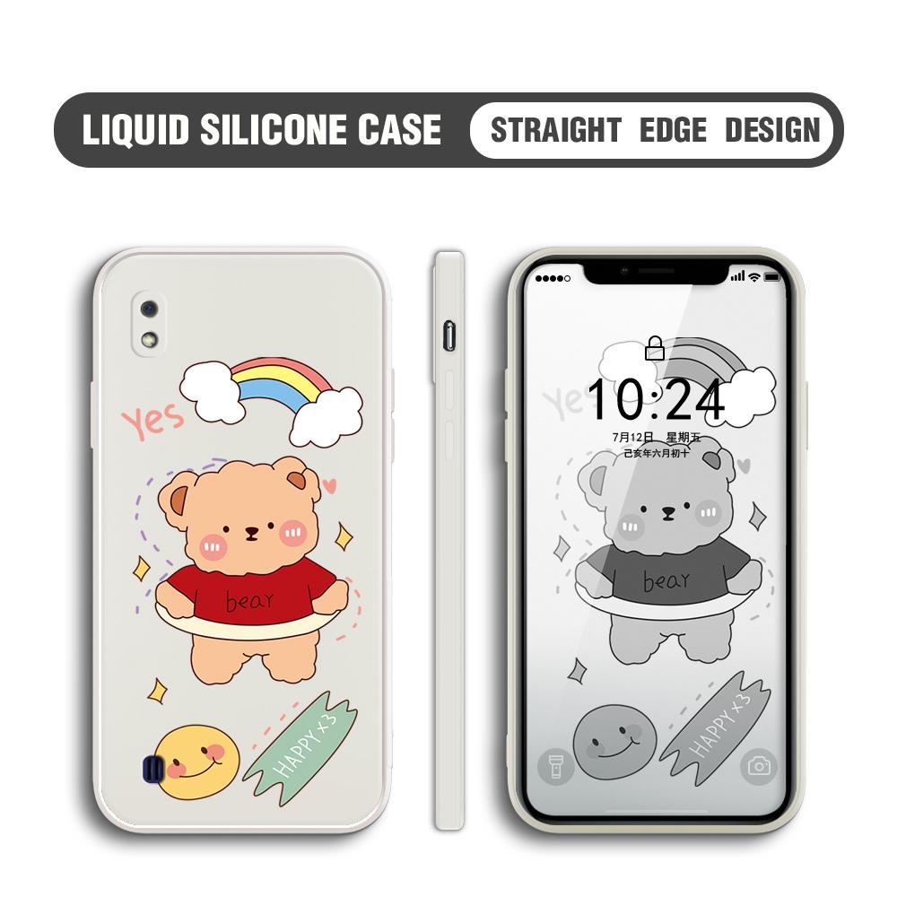 Étui antichoc de Protection de caméra à couverture complète en forme d'ours de dessin animé carré en Silicone souple