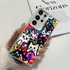 Cartoon Cute Cats Theme Shockproof Phone Case for Samsung Galaxy S26 Edge S25 Ultra S24 FE S23 Plus S21 Cover Anti Fall Fundas