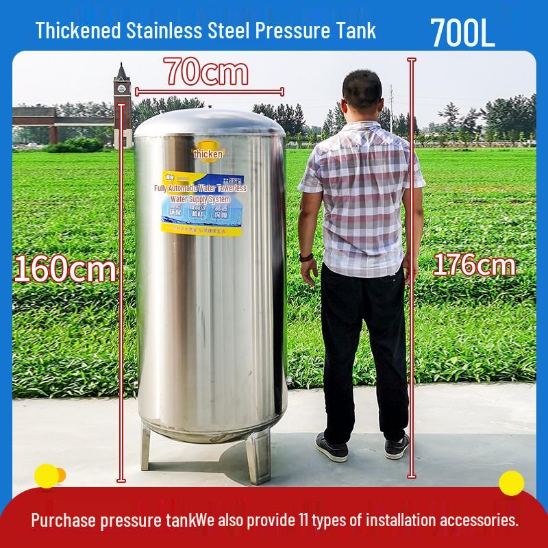 Home Use Automatic Stainless Steel Water Pressure Booster Pump and Tank