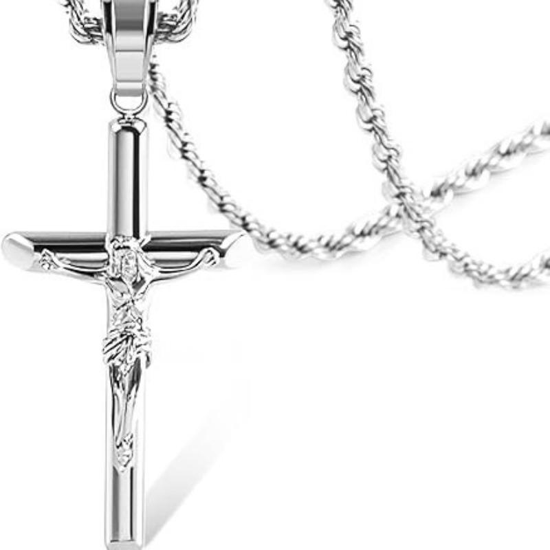 2026 Cross Pendant 18K Gold Niche Couple Necklace Versatile Accessories Do Not Fade