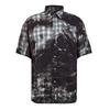 Diesel Mens Globe Plaid Short-Sleeved Shirt