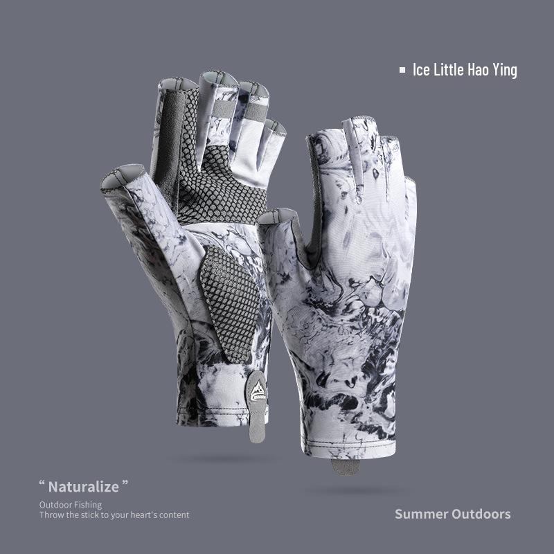 Warm Windproof Winter Fishing & Cycling Gloves for Men - Non-Slip, Touchscreen-Compatible, Fleece-Lined