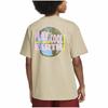 Nike Men's Khaki T-Shirt with Earth Letter Print