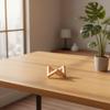 Soporte para Bola de Cristal Soporte de Exhibición de Madera Artesanía de Madera Base para Lámpara de Luna Soporte para Esfera de Vidrio Adorno de Escritorio para el Hogar