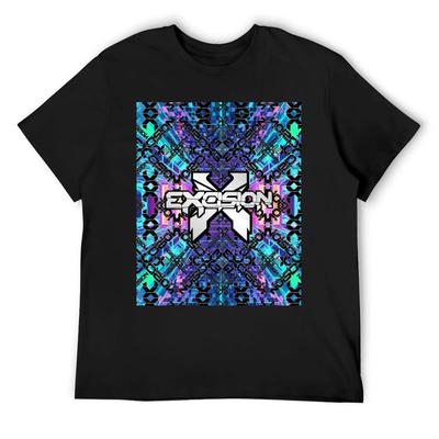Excision Festivalové Vlny Kaleidoskopický Design Tričko Oversized Vznešené Pánské Grafické Trička Balení