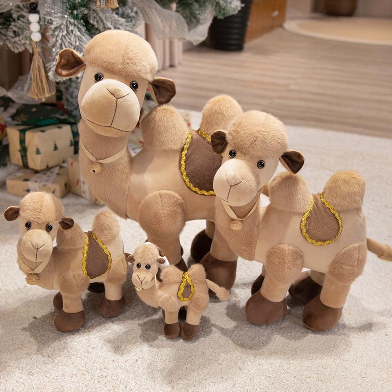 Favorite Toy Unisex Kids Kawaii Bactrian Camel Plush Toy Soft Stuffed Animal Doll Adorable Desert Camel Plushie For Kids Birthday Gift Home Toy 15-45Cm