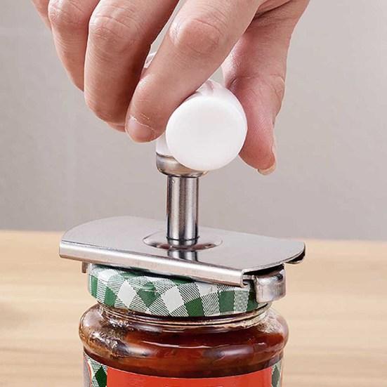 Can Opener Convenient Ergonomic Handle Adjustable Kitchen Manual Canned Fish Lid Opener Cooking Tool Kitchen Gadget
