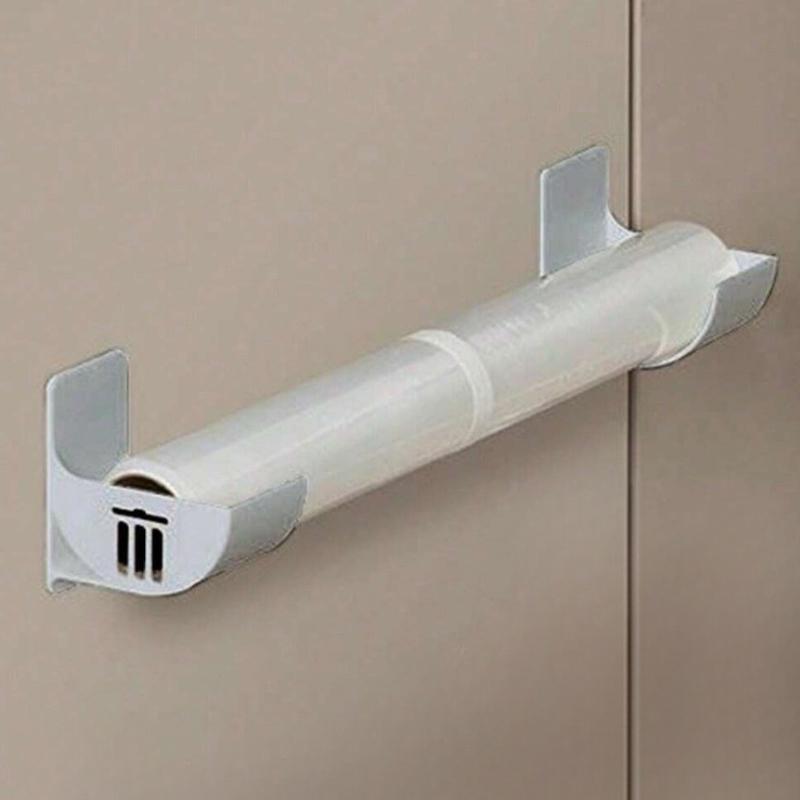 Wall Mounted Trash Bags Holder Garbage Bag Storage Box Organizer Plastic Bag Film Container Dispenser for Kitchen Shelf