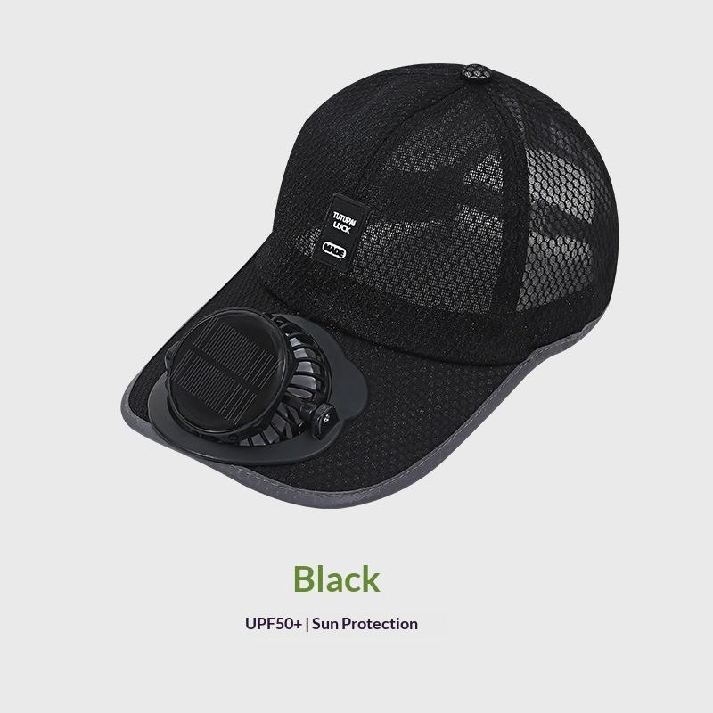 USB Charging Model, Men's and Women's Outdoor UV Protection, Baseball Cap, Fishing Visor, Summer Solar Fan, Cap