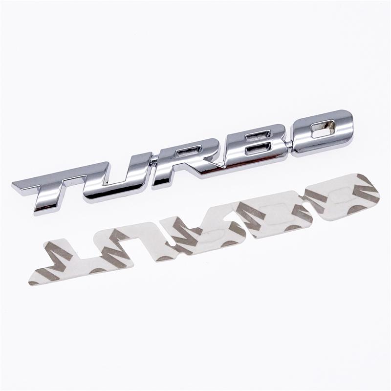 3D TURBO Logo Nálepka na štýl auta Znak z kovovej zliatiny Nálepky na odznaky Autodekorácie Príslušenstvo pre Cruze Geely pre VW