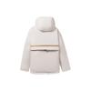 Futter gespleißtes Aufbewahrungstaschen-Detail Kapuzen-Daunenjacke Damenjacke Off-White AYMR324-2