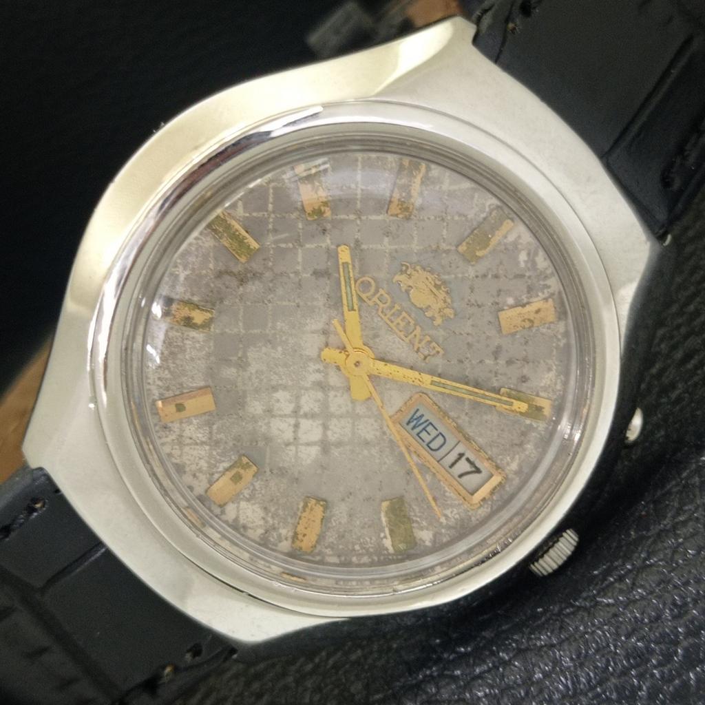 

ВИНТАЖНЫЕ МУЖСКИЕ АВТОМАТИЧЕСКИЕ ЧАСЫ ORIENT JAPAN 46941 С ОРИГИНАЛЬНЫМ ЦИФЕРБЛАТОМ a703374-1 R213b-a703374