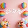 1 Set Oh Baby Sign Wooden Letter Home Living Room Bedroom Wall Decoration Baby Shower Neutral Gender Reveal Birthday Party Backdrop Decor