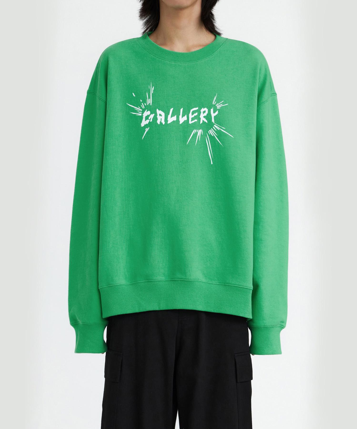 Свитшот с графическим принтом  Gallery Bomb  от 1011 Gallery Green/S