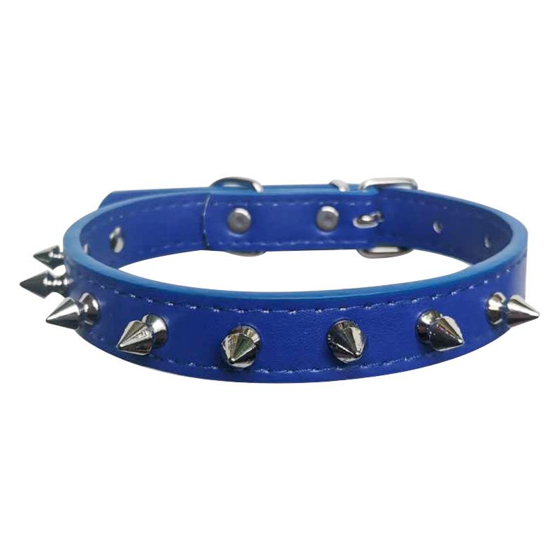 Multi-Color PU Leather Dog Collar & Leash - In Stock