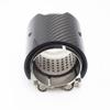Car Carbon Fiber Exhaust End Tail Tips 73mm In