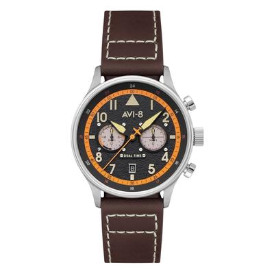 Hawker Hurricane Carey Dual Time Imperial War Museums Edition schwarzes Zifferblatt Quarz AV-4088-07 Herrenuhr