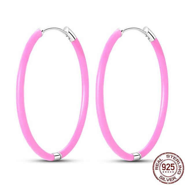 100 % echte 925 Silber Ohrringe Schneeflocke Zirkon Herzform Gold Roségold Zirkon Schmuck funkelnden Creolen Anhänger