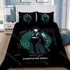 Demon Slayer Muichiro tokito Husă de Plapumă Față de Pernă Set de Lenjerie de Pat Adult Băiat Fată Decor Dormitor Cadou Copii Mărime Single