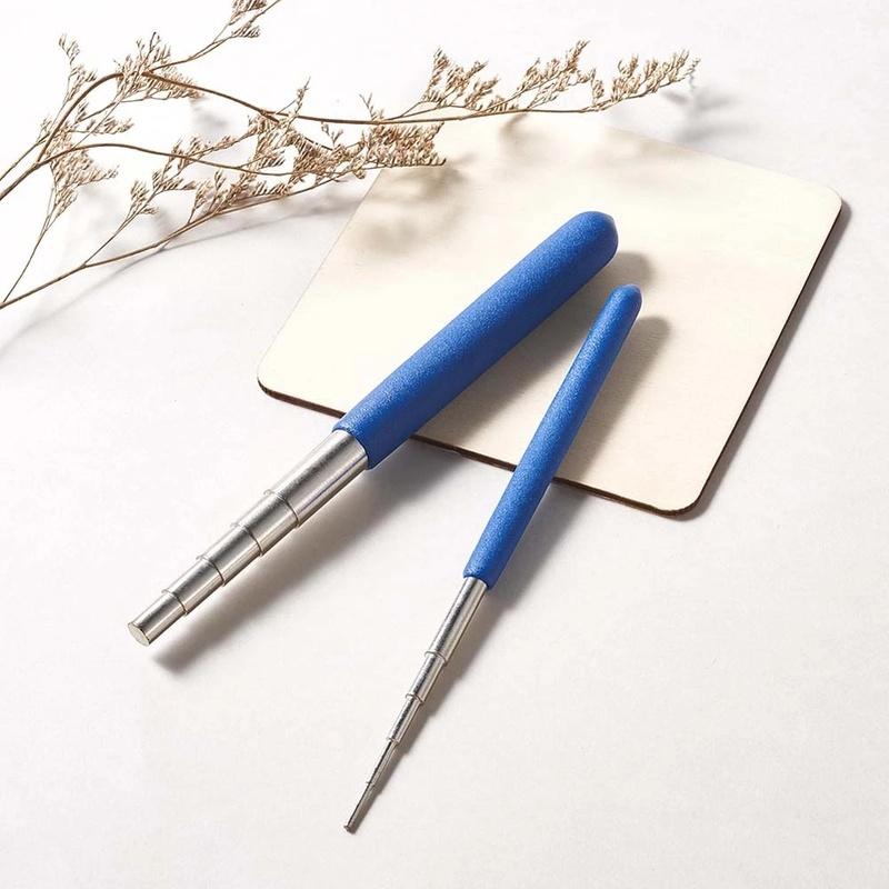 2pcs/set Iron Wire Winding Rods Wire Wrapping Tool DIY Jewelry Making,Loop Size:1.5mm/1.7mm/2.7mm/3.8mm/5mm/6mm/7mm/8mm/9mm/10mm