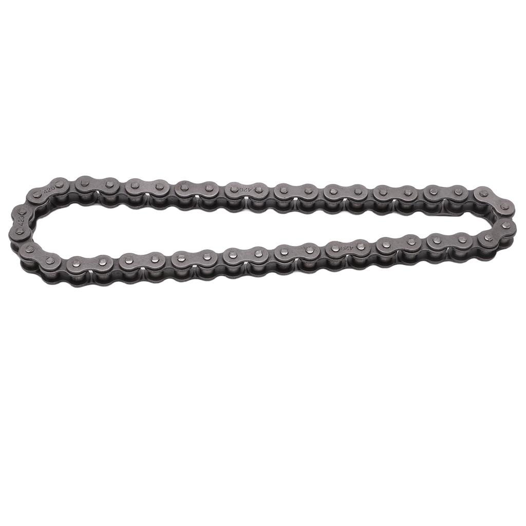 Chain Roller Tensioner 420 Chain 42L Kit Steel Alloy with Master Link for 212cc 196cc 6.5Hp Mini Bike