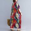 Kurzärmelige Baumwoll-Leinen Vintage Kleider für Damen Lässiges Maxi Langes Weites Sommer Strandkleid Elegante Kleidung