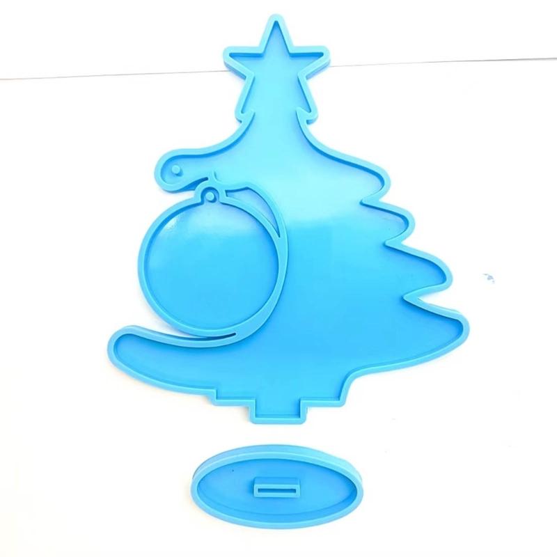 Christmas Tree Silicone Mold Epoxy Resin Mold Table Ornament Making Tool for Making Craft Decorations Easy To Clean