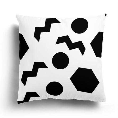 Nordic Black and White Simple Geometric Printing Pattern Cushion Cover Home Living Room Sofa Decoration Pillow Pillow Cover
