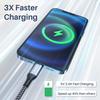 RAVIAD iPhone Charging Cable [3M/MFi Certified] Lightning Cable Fast Charging Data Transfer High Durability Disconnection Prevention iPhone 13/13 Pro/