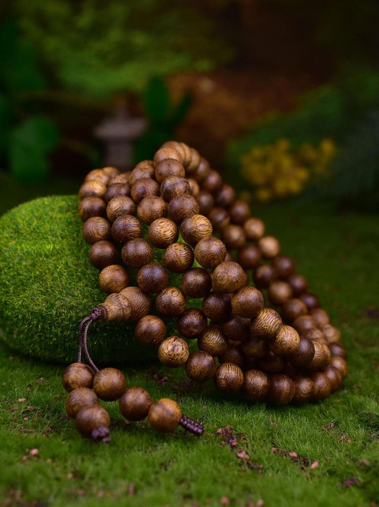 Exquisite Hainan Agarwood Bracelet: Unisex 10mm Single Loop with 19 Fragrant Round Beads (Limit One Per Customer)