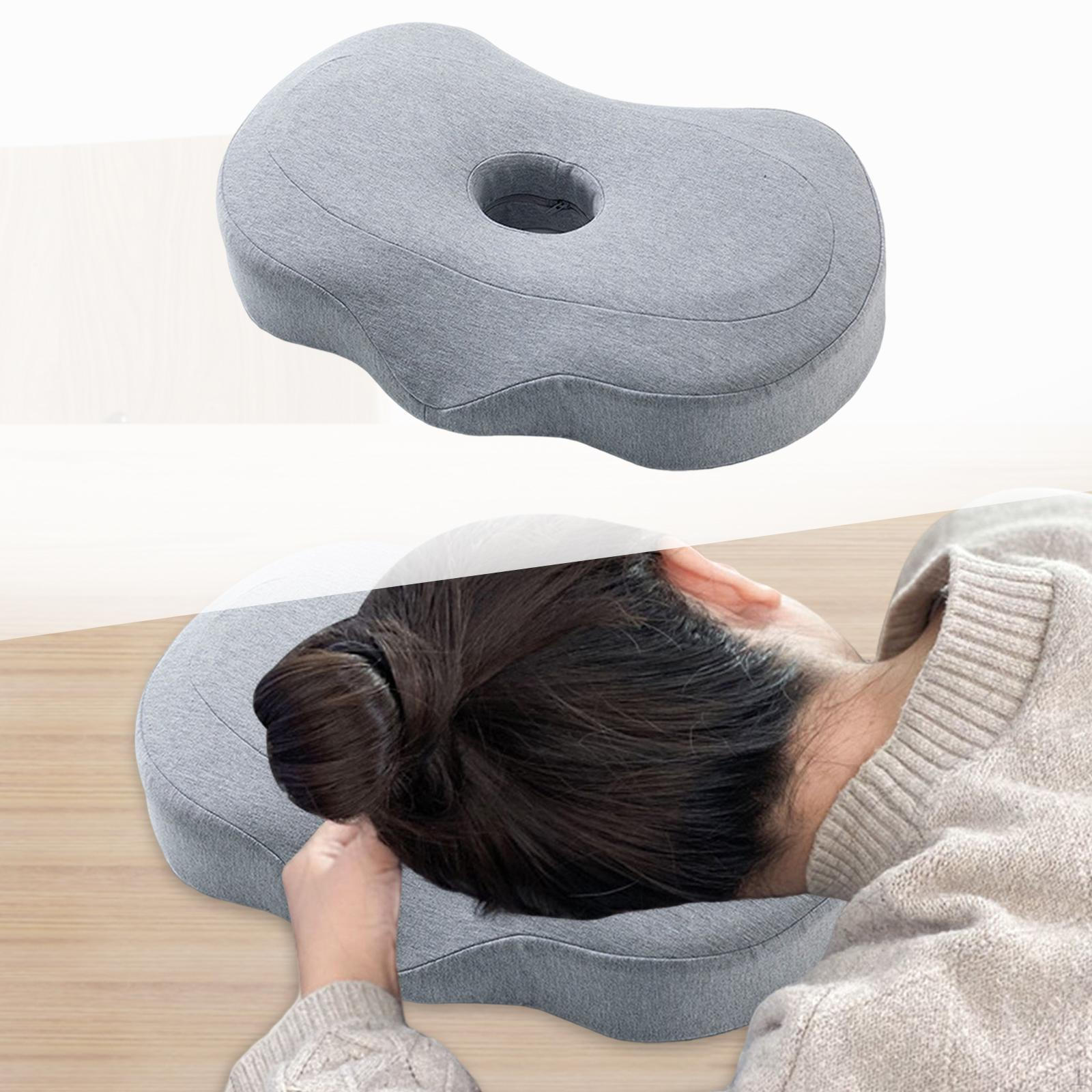 Подушка для сна на боку Маленькая светло-серый