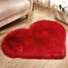 Home Textile Long Plush Living Room Heart-shaped Carpet Bedroom Bedside Mat Cute Girly Style