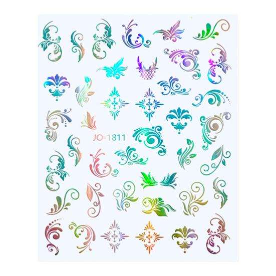 Hervorragender Nagelaufkleber mit glänzender Oberfläche und attraktivem visuellen 3D-Effekt